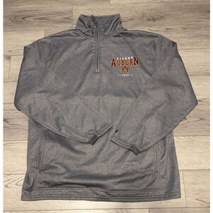 Badger Sport University of Auburn 1856 Tigers Quarter Zip Pull Over Size L